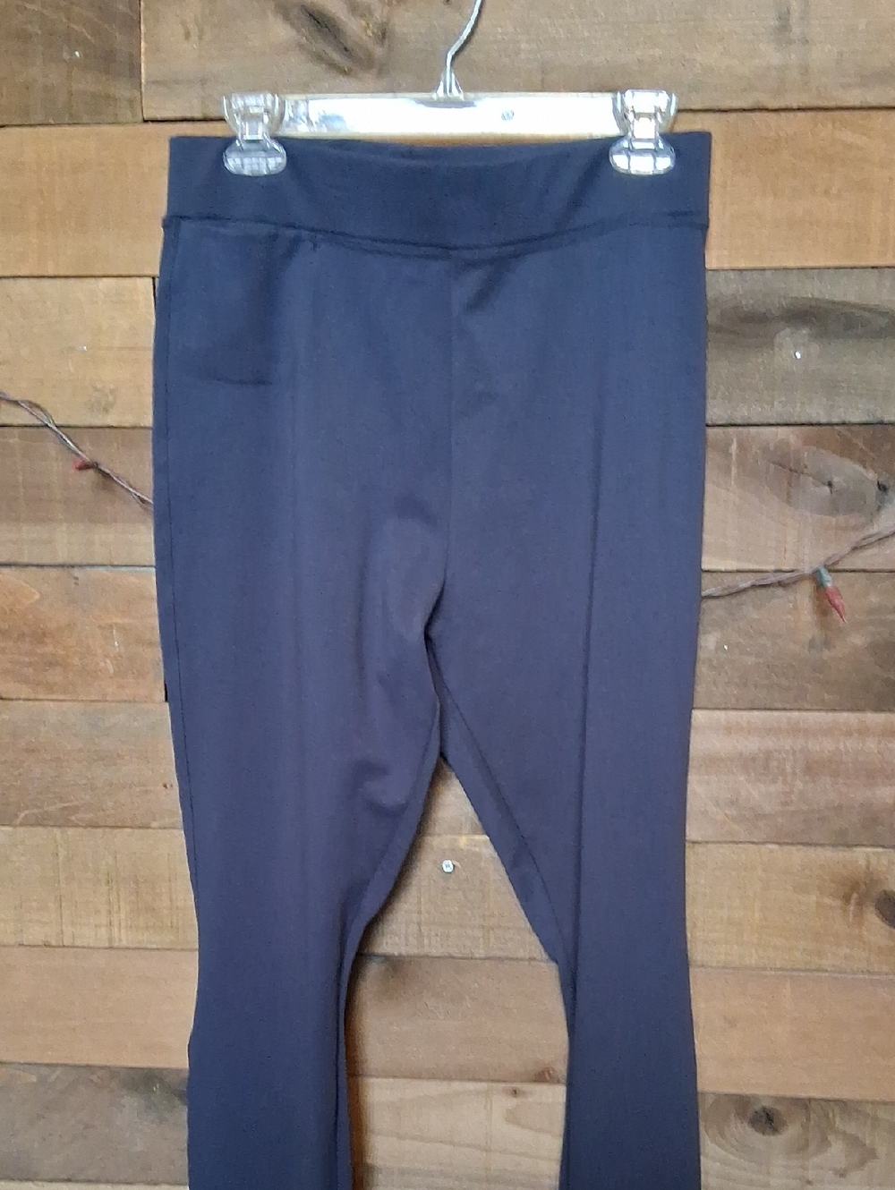 American Giant Navy Blue Ladies 14 Pull-On Leggings, Spandex & Nylon Made In USA